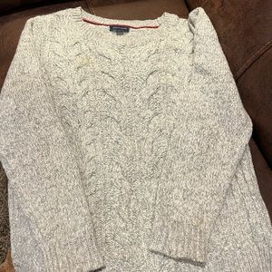 Tommy Hilfiger grey cable knit sweater